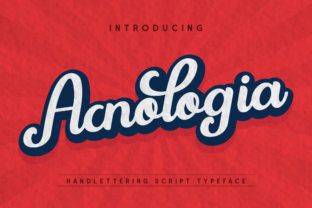 Acnologia: A Retro Script Font for Modern Branding