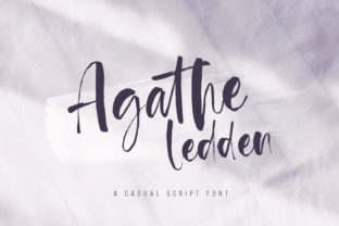 Agathe Ledden: A Charming Script Font for Makers