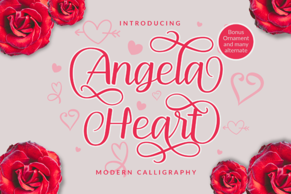 Angela Heart: The Script Font for Scroll-Stopping Designs