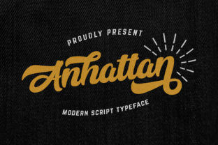 Anhattan: A Nostalgic Retro Script Font for Makers