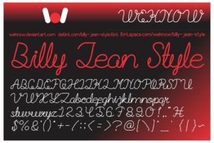 Billie Jean Script Font for Web Design