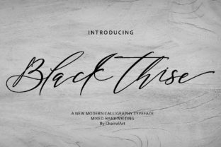 Black Thise Font for Modern Branding