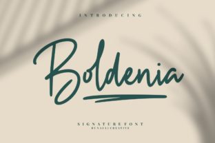 Boldenia: A Contemporary Script Font for Editorial Design