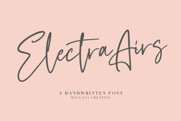 Electra Airs: A Soft Script Font for Editorial Design