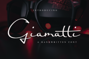 Giamatti: A Light Script Font for Editorial Design