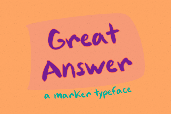 Great Answer: A Whimsical Script Font for Branding