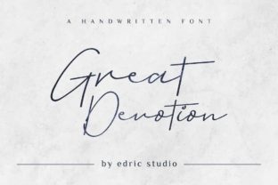 Great Devotion Font for Small Business Branding