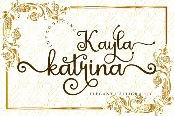 Kayla Katrina Script Font for Crafters