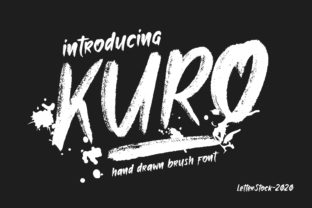 Kuro: A Brush Script Font for Editorial Design