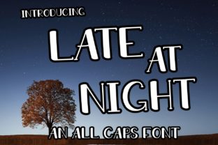 Late at Night Typeface for Editorial Design