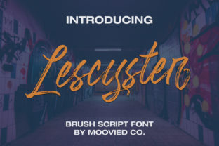 Lescyster: A Modern Script Typeface for Editorial Design