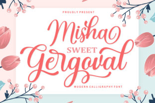 Misha Gergoval: Elegant Script Handwritten Fonts for Crafters