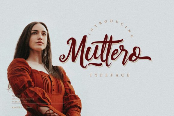 Muttero: A Handwritten Script Font for Editorial Design