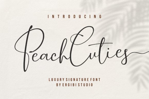Peach Cuties: A Soft Script Typeface for Branding