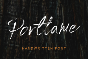 Portlame: A Casual Script Font for Digital Design