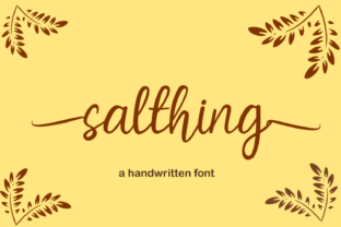 Salthing: A Premium Script Font for Web Design