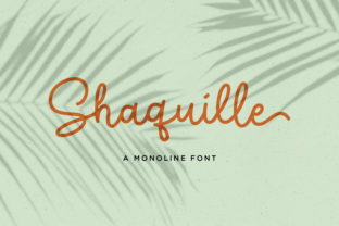 Shaquille Script Font for Elegant Craft Designs