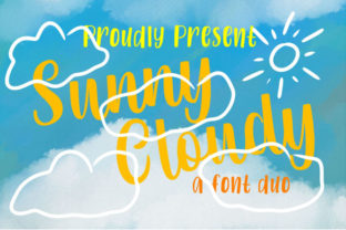 Sunny Cloudy Duo: A Playful Script Handwritten Typeface