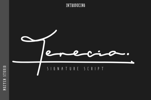 Terecia: An Elegant Script Font for Editorial Design