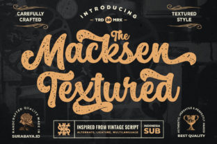 The Macksen Textured Font for Social Campaigns