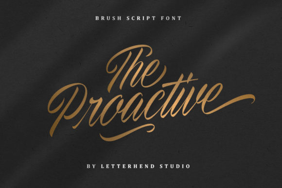 The Proactive Font: Elegant Script for Designers