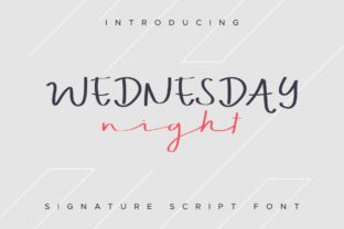 Wednesday Night Font for Social Campaigns