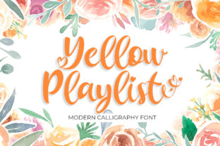 Yellow Playlist: A Script Handwritten Font for Branding